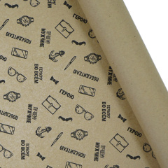 Крафт-бумага подарочная "Для мужчин" / рулон