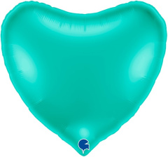 G Шар (36''/91 см) Сердце, Тиффани, 1 шт. в уп.